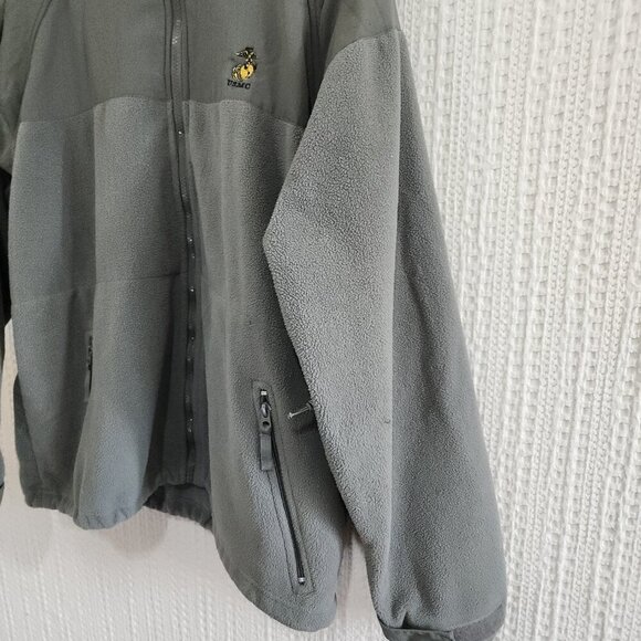 Vintage Rothco Fleece US Military USMC Embroidered Jacket Men's Size Large - Picture 5 of 16